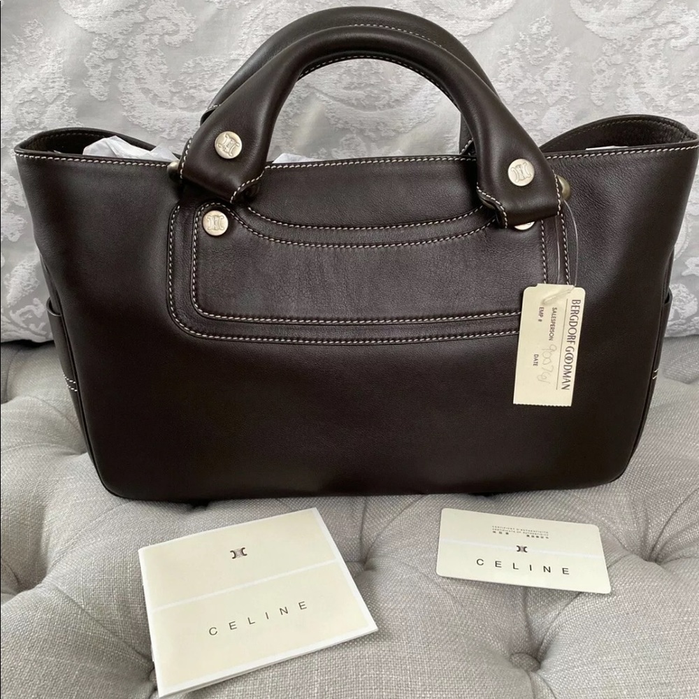 Celine Brown Leather Boogie Bag